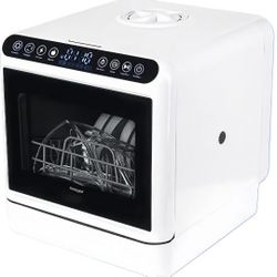 Tabletop dishwasher Portable Small fully automatic dishwasher with four wash modes plus drying and sterilizing modes