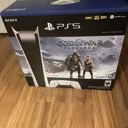 Sony PlayStation 5 Console, God of War Ragnarök Bundle, Blu-Ray