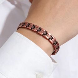 Pure Copper Link Bracelet Adjustable 20.5 cm 9 mm Wide 28g Solid Copper Links

Item Description
Adjustable link bracelet made from solid pure copper. 