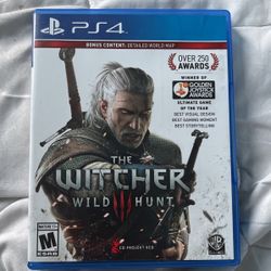 The Witcher Wild Hunt Game PS4