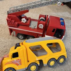 Fire truck And Carhauler