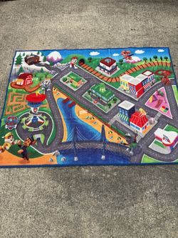 53x40” Paw Patrol City Road Playmat in good shape!
