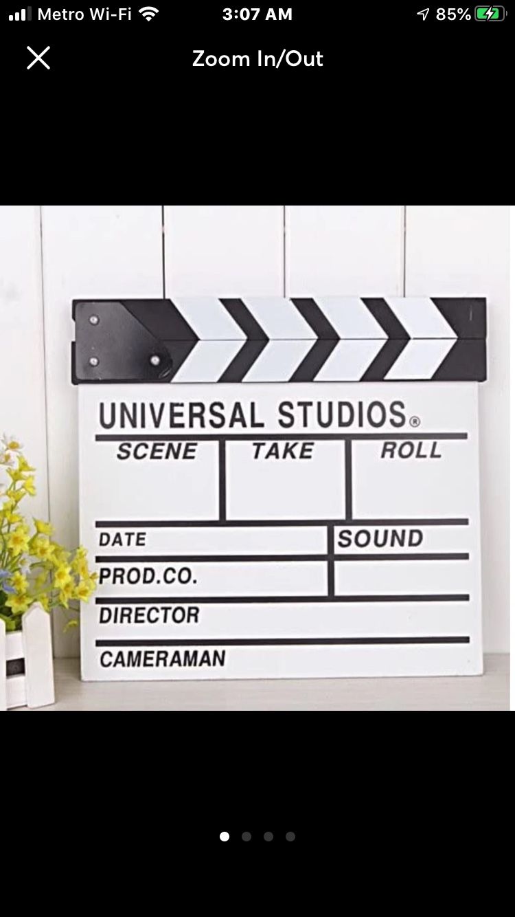 Universal Studios Movie Director Slateboard Clapper