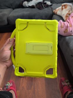 Yellow Kids Tablet Case with Handle and Kickstand