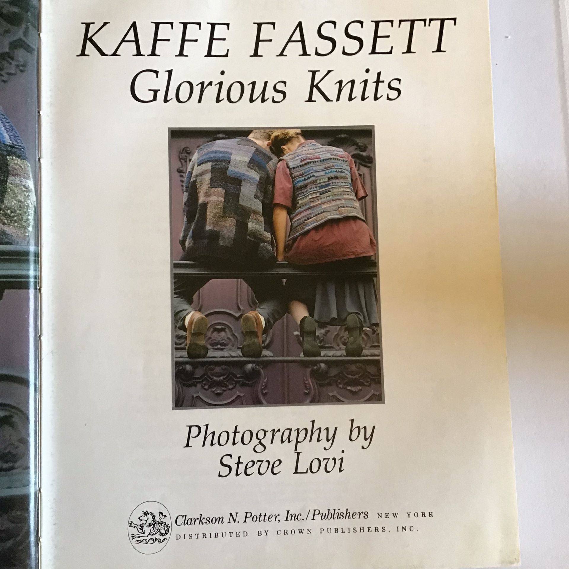 Vintage 1st Edition Hardcover Book: Glorious Knitting by Kaffe Fassett