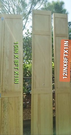 SOLID PINE BIFOLD Interior Closet DOORS 3 TYPES