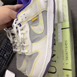 Nike Dunk Union Laker Size 14 