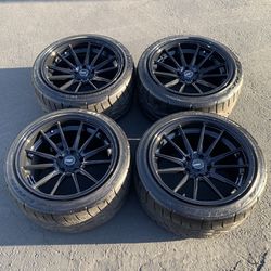 5x114.3 Cosmis R1 18”Wheels and Brand New 275/35/18 Falken Tires