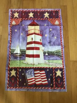 Large size outdoor flag lighthouse USA flag