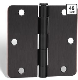 goldenwarm 48Pack Door Hinges Oil Rubbed Bronze 3.5 Inch