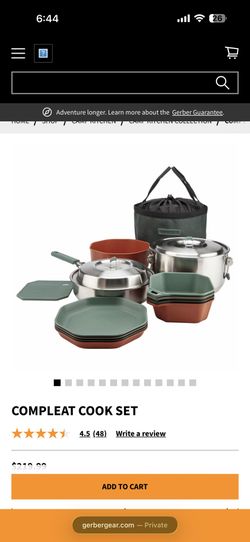 Gerber Camping Pots New In Box