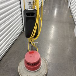 20 Inch Floor Scrubber With Driver Pad And 1 Brush. Comes With A Solution Tank. 