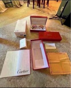 Vintage Cartier SunGlasses Mid 1990 /2000  100% Authentic Platinum Frames