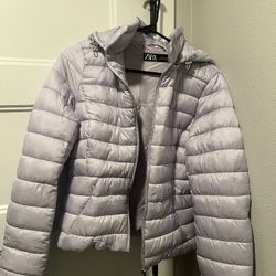 Zara Purple Puffer Brand New 