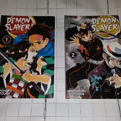 DEMON SLAYER MANGA VOLUMES 1&2