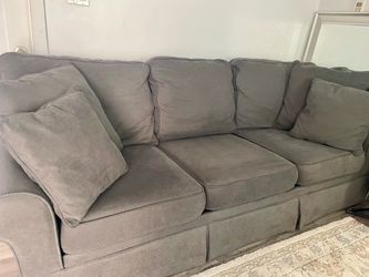 Grey couch  Dimensions:89" W, 36" H, 29" D