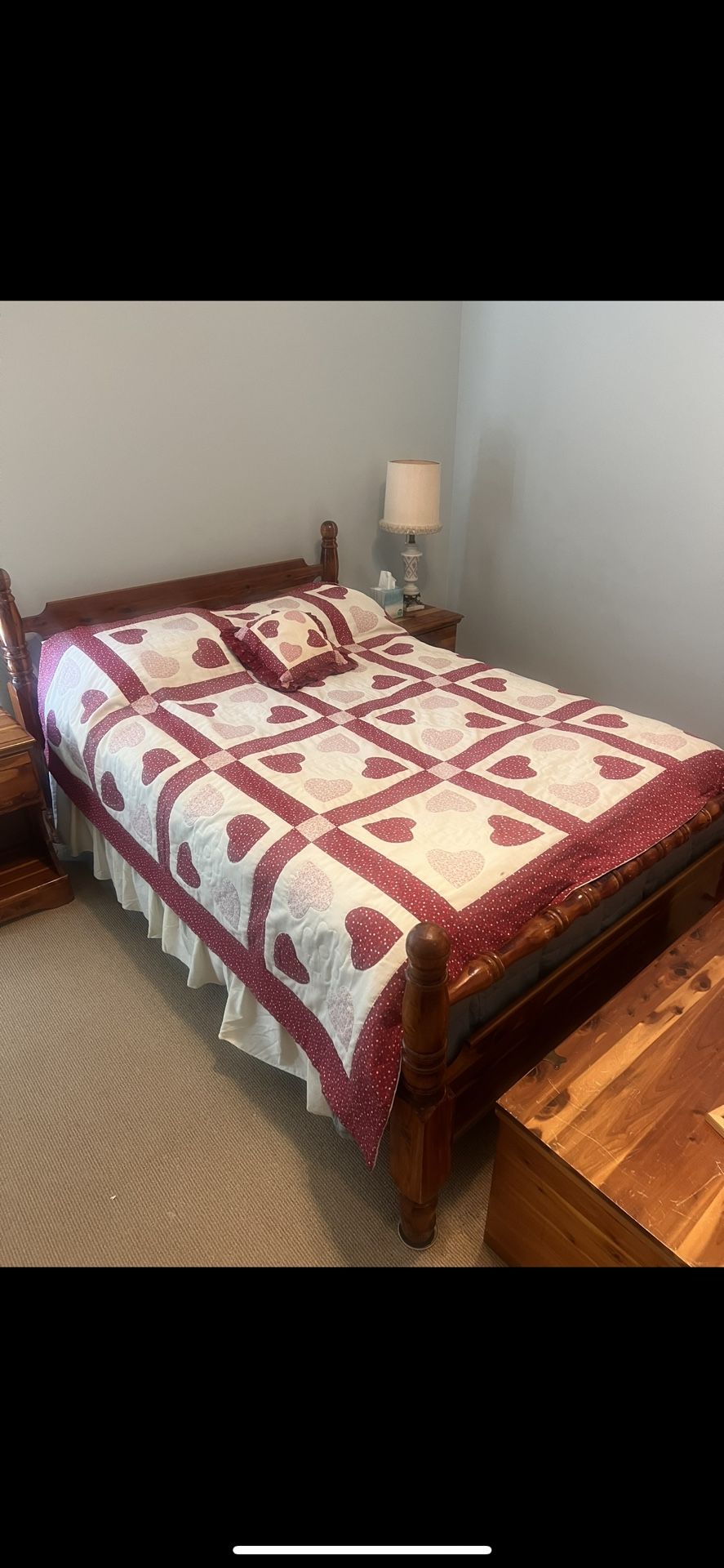 1940s Murphy Furniture Company Red Cedar Bedroom Set