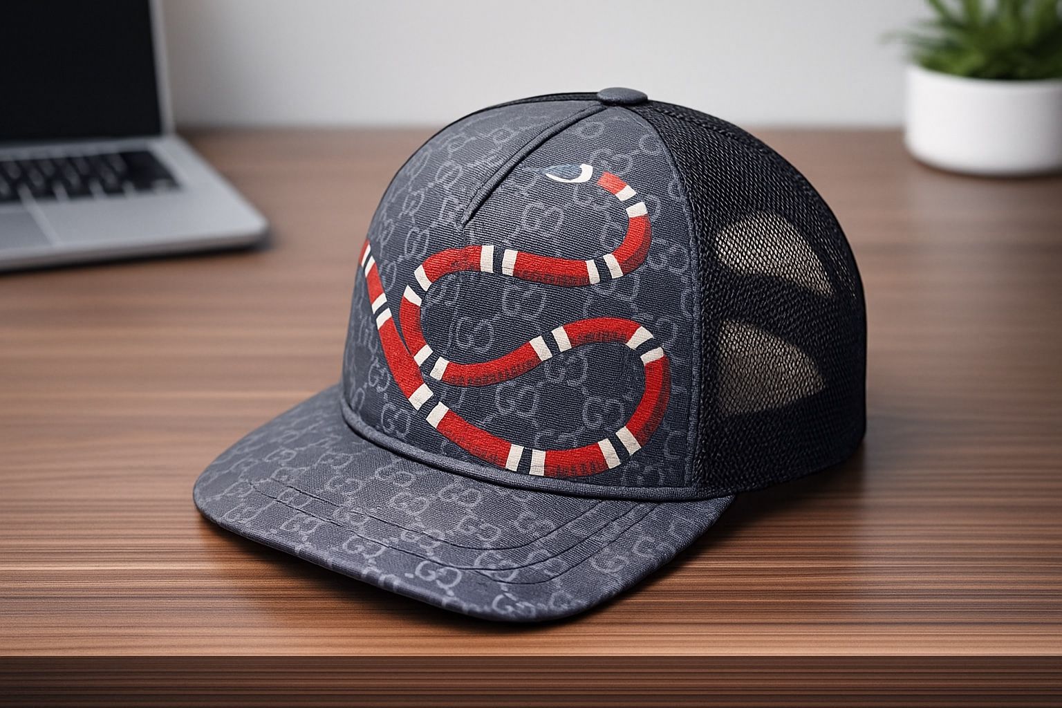 Gucci Red/White Snake Hat