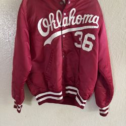 Vintage OklahomaSooners #36 StarterJacket.  Made By Wilson In The USA 