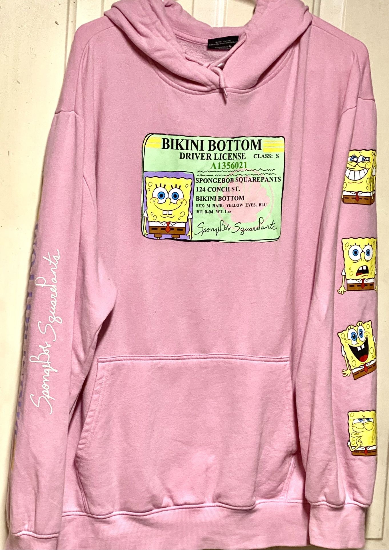 Nickelodeon Spongebob Squarepants Bikini Bottom DL Sweatshirt Hoodie sz X-Large 