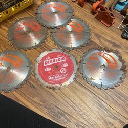 6 Circular Saw Blades 7 1/4,