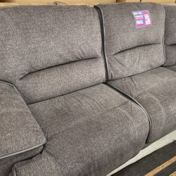 Large Dark Gray Sectional Sofa Recliner