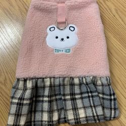 Medium Pink And Plaid Dog Dress