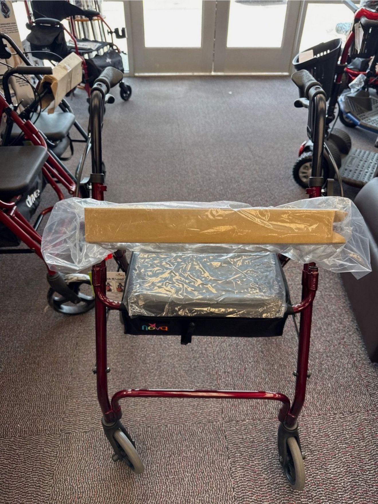 Walker/Roller Maroon Red