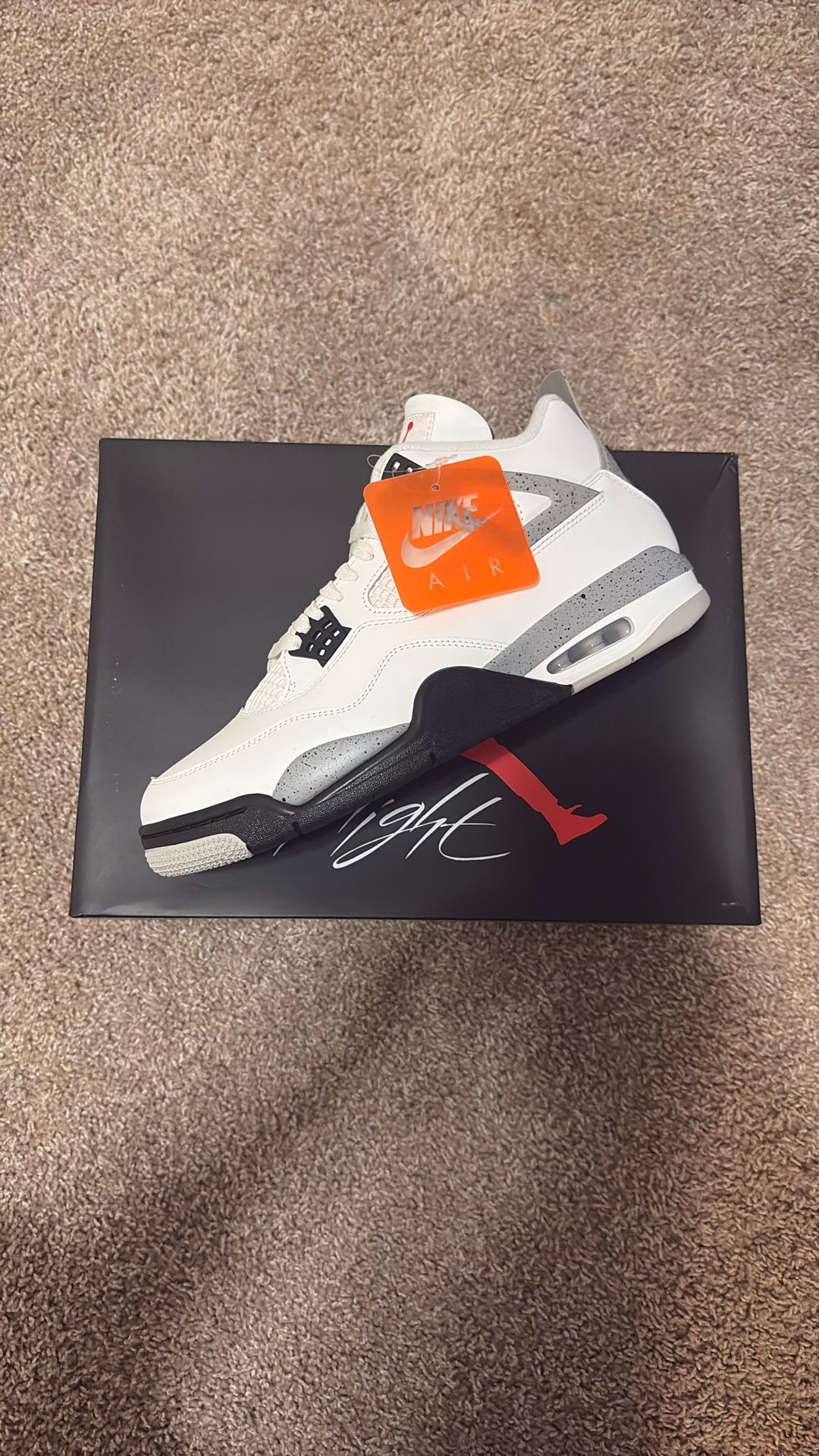 Jordan 4 White Cement Shoes Sneakers Jordan’s
