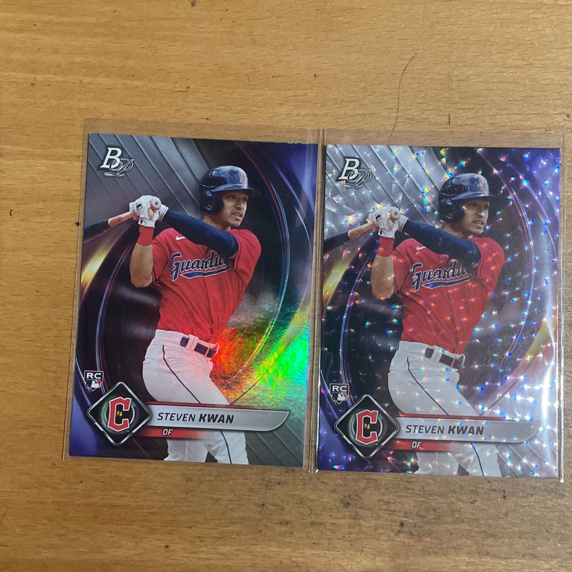 2022 BOWMAN PLATINUM STEVEN KWAN 2 CARD ROOKIE LOT