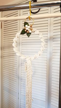 Macrame Mistletoe Ring