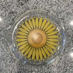 Vintage Pyrex Daisy Sunflower Glass Replacement LID # 475-C-5