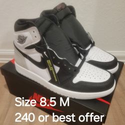 Jordan 1 High Stage Haze Bleached Coral Size 8.5 M Brand New Not Chicago Royal Shadow Bred Reimagined  Travis Scott