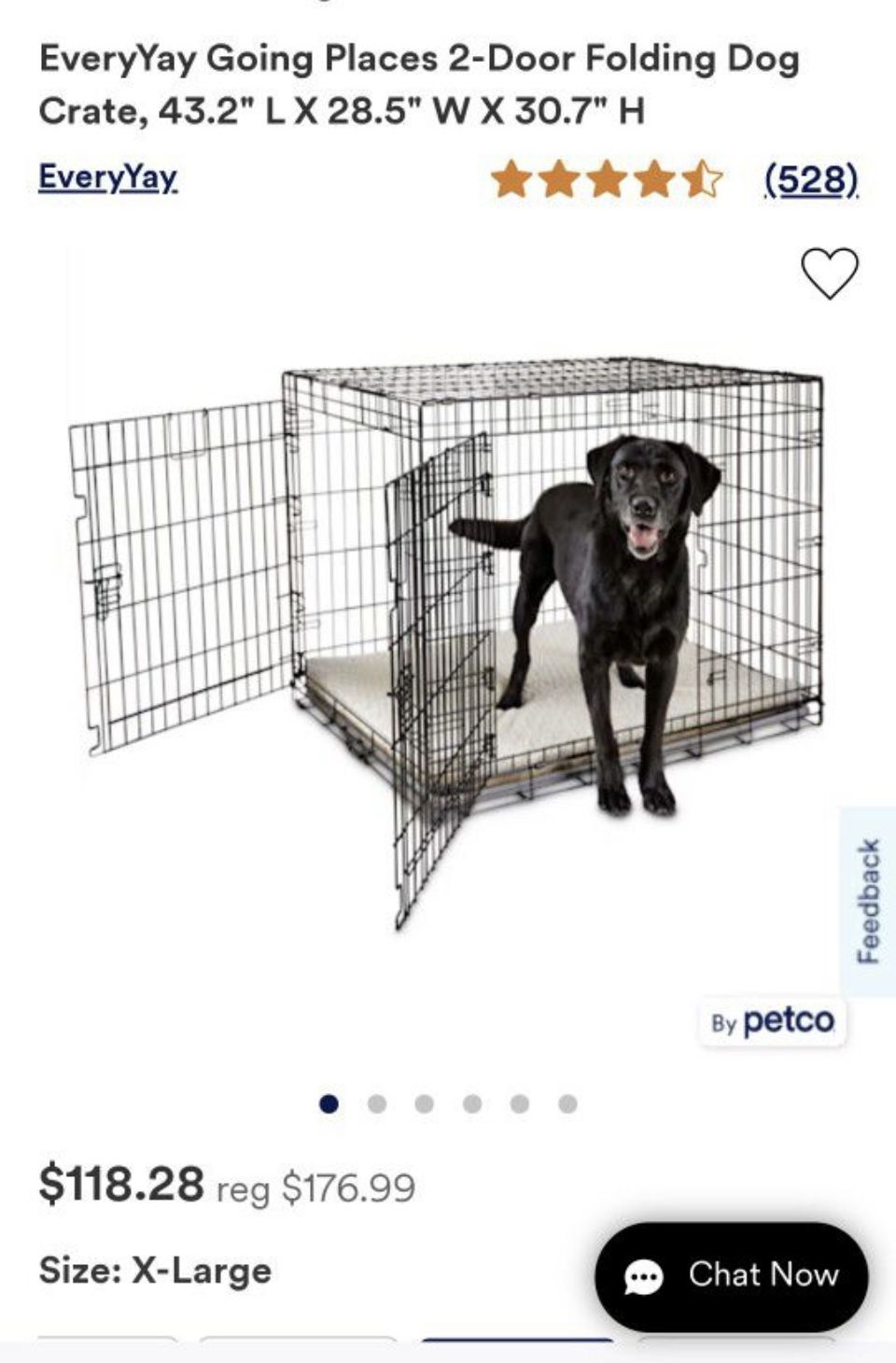 Every Yay Going Places 2-door Folding Dog Crate