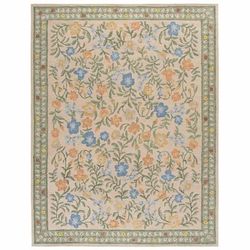 Safavieh Martha Stewart Beige/Green Casual 5ft x 8ft Handmade Wool area rug