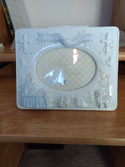 Baby's Baptism Picture Frame