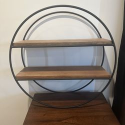 24” West elm Mid century Iron And Wood Shelf!!! Perfect!!
