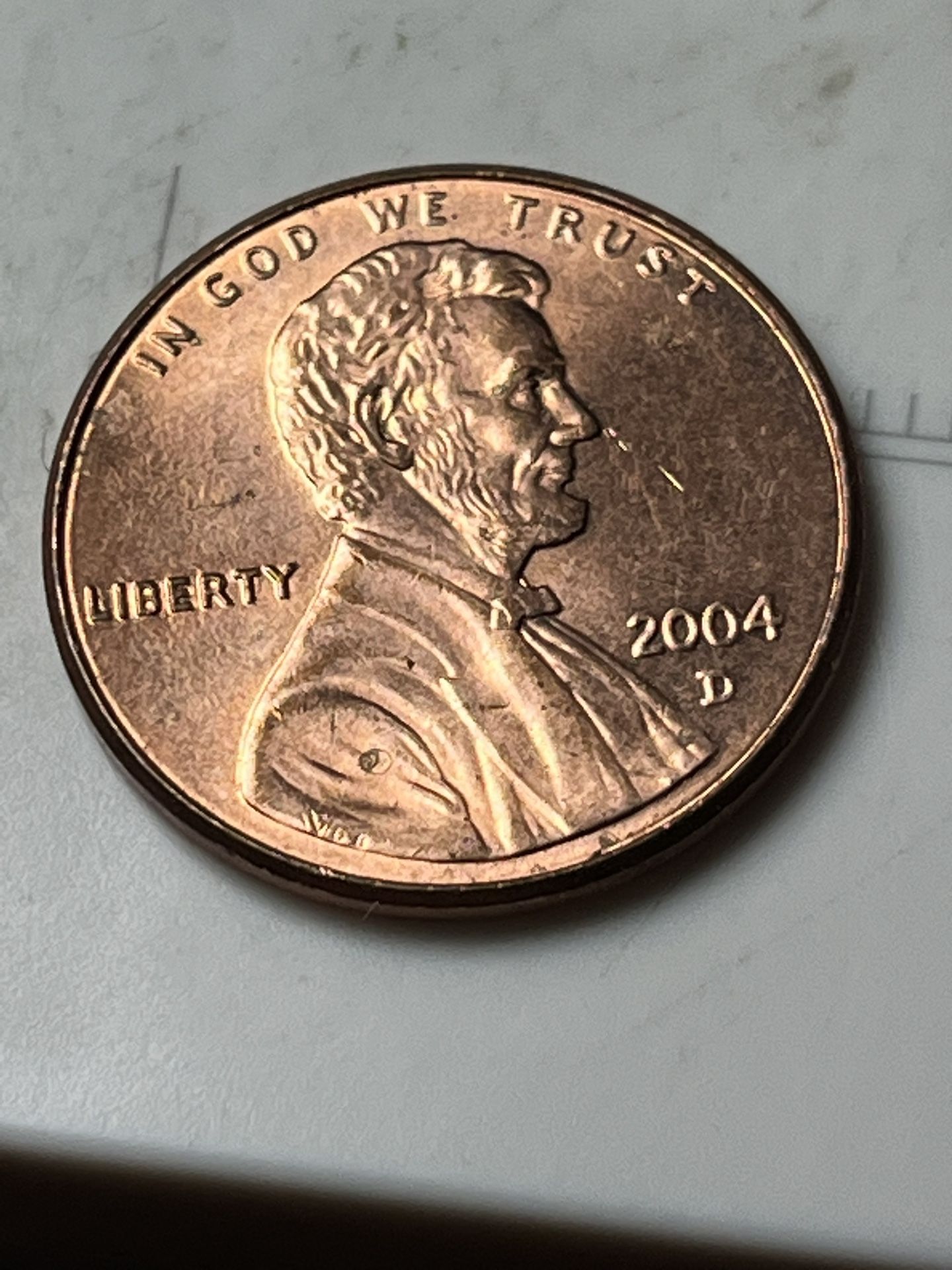 2004 D Penny Error