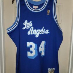 Authentic Mitchell & Ness Swingman Shaquille O'Neal Los Angeles Lakers Jersey 