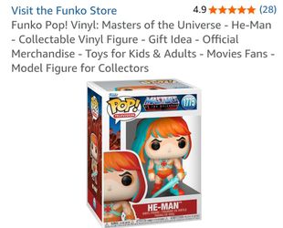 Funko Pop Vinyl Masters of the Universe He Man New