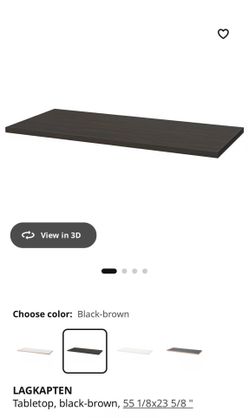LAGKAPTEN Tabletop Desktop black-brown
