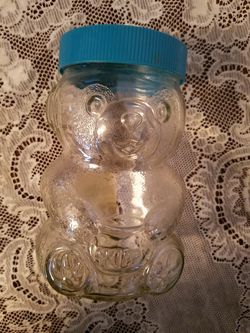 Skippy peanut butter glass jar