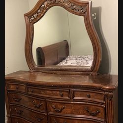 Mirror and dresser
