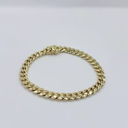 14k Miami Cuban Bracelet 