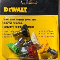BRAND NEW $20 PRICE IS FIRM/ PRECIO Replacement Spray Nozzles/tips with 1/4 in. QC Connections for Hot/Cold Water 4500 PSI Pressure Washers