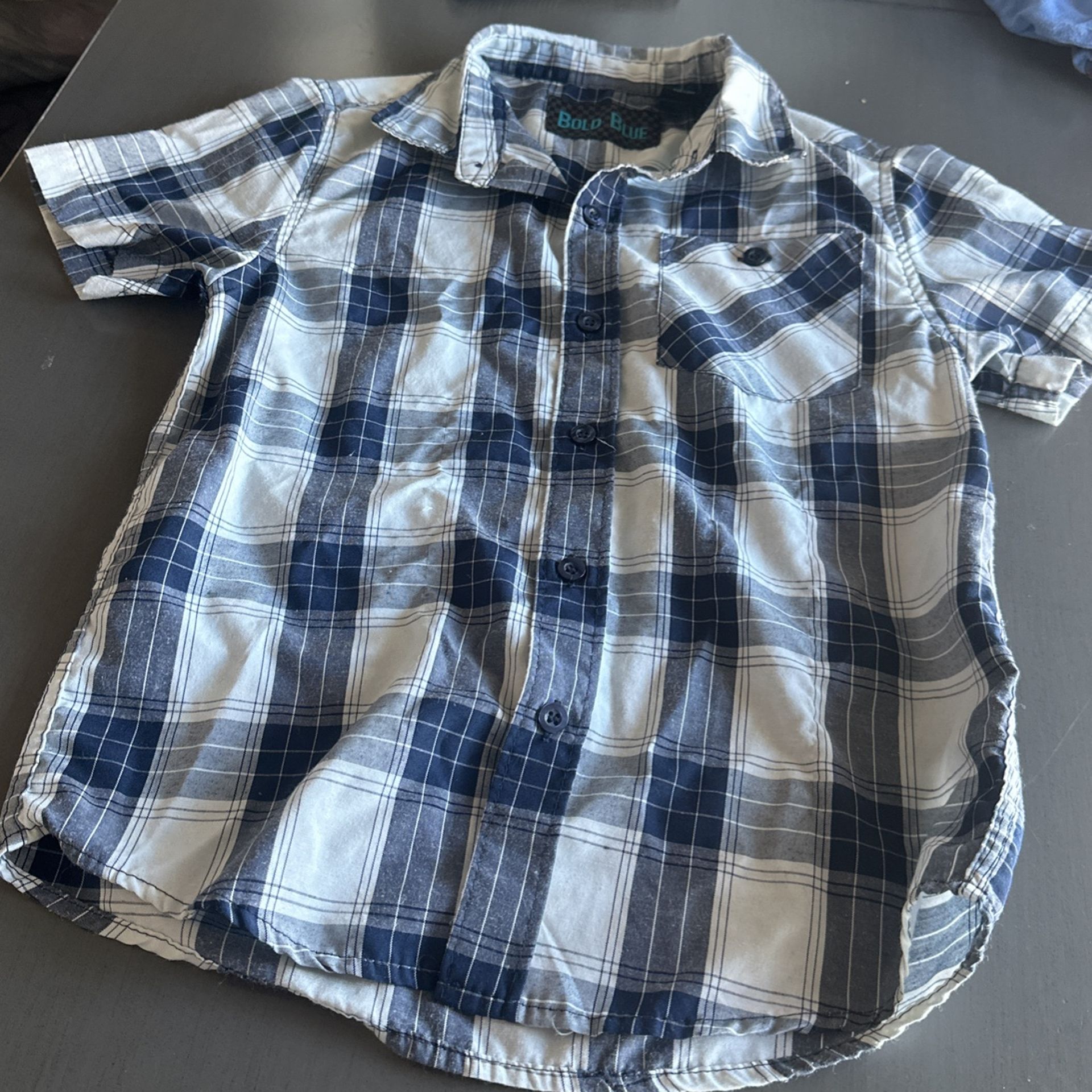 bold Blue Dress Shirt Boys