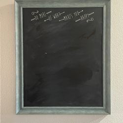 Large Framed Chalkboard 27x22.5 – Rustic Style
