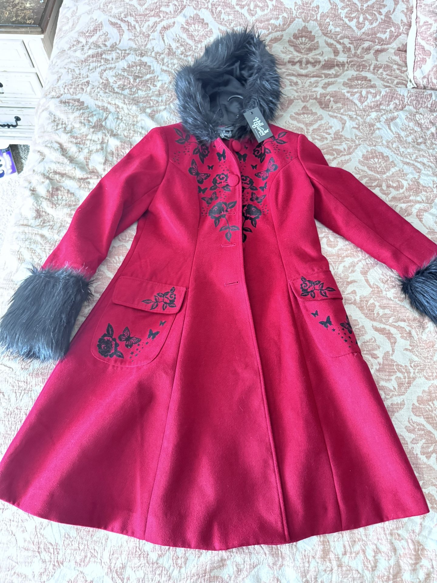 Hell Bunny Red Coat NEW