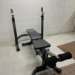 Weight Bench And Rack