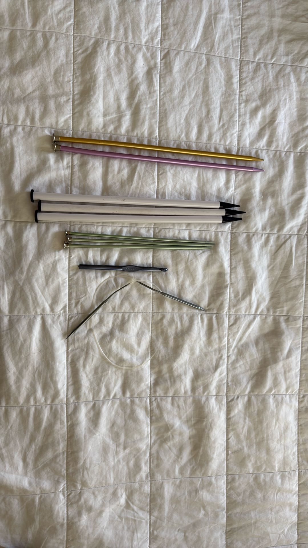 Set of Knitting Needles And Crochet Hook